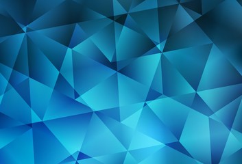 Obraz premium Light BLUE vector low poly layout.