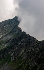 clouds over the mountain