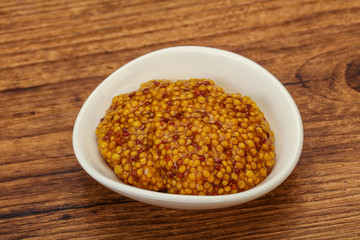 Dijon mustard sauce with seeds