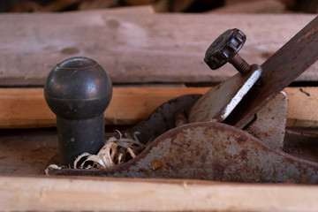 old wood plane