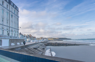 bord de mer à Wimereux le matin