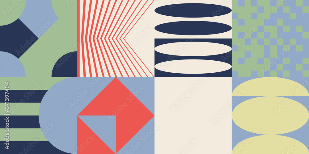 Poster abstract vector pattern design elements