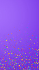 Festive powerful confetti. Celebration stars. Chil