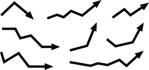 
Arrow Icon Collection in trendy flat style isolated on white background. Arrow symbol for your website design, logo, application