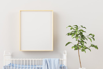 Child room poster mock up