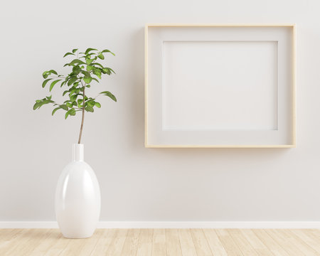 Horizontal wooden frame
