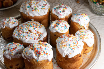 Pastries on the table for Easter