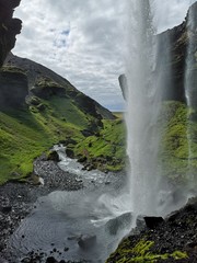 der kvernufoss wasserfall im süden islands bei Skógár © heibergerwork