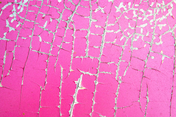 Rough damaged of pink color car surface background
