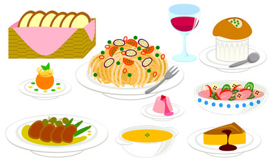 Dinner illustration