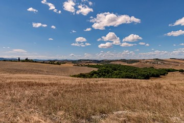 Val d'Orcia in der Toskana in Italien 