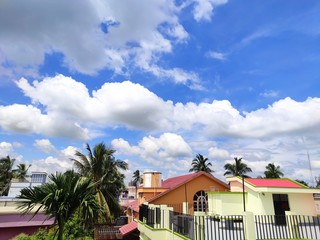 Blue sky and clouds
