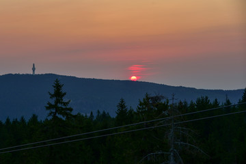 Sonnenaufgang Ochsenkopf Schneeberg