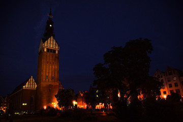 Fototapeta premium Elbląg nocą