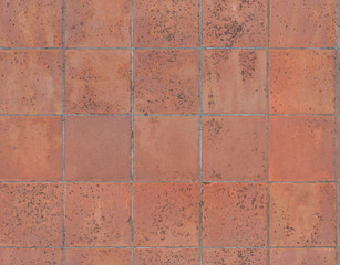 Seamless terracotta Italian tiles texture. Repeatable pattern, seams free, perfect as renders,...