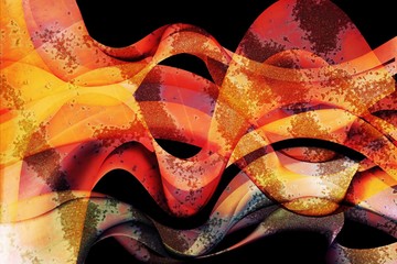 Naklejka premium Brightly colored metal background with rust, metal background texture with bright copper red color, Abstract marble background with waves 