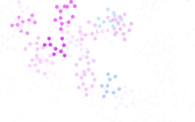 Fototapeta premium Light Pink, Blue vector template with artificial intelligence structure.