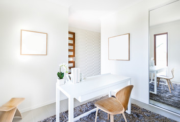 Fototapeta premium A bright workroom in a luxury house