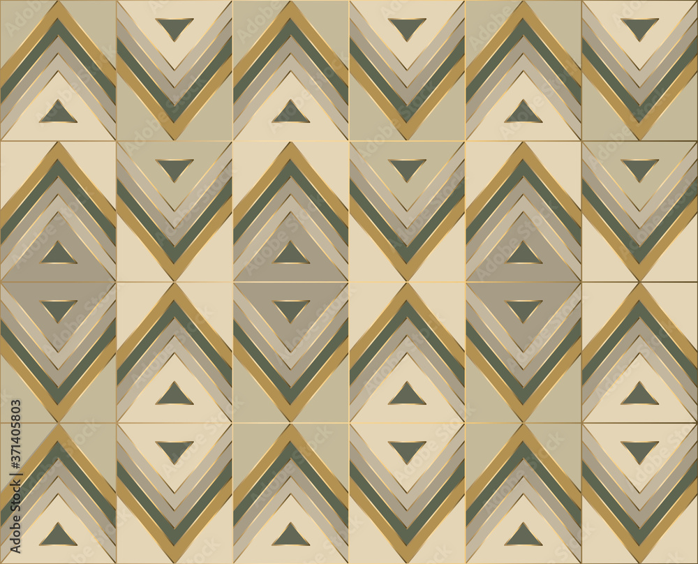 Poster seamless geometric pattern with repeating elements for surface design
