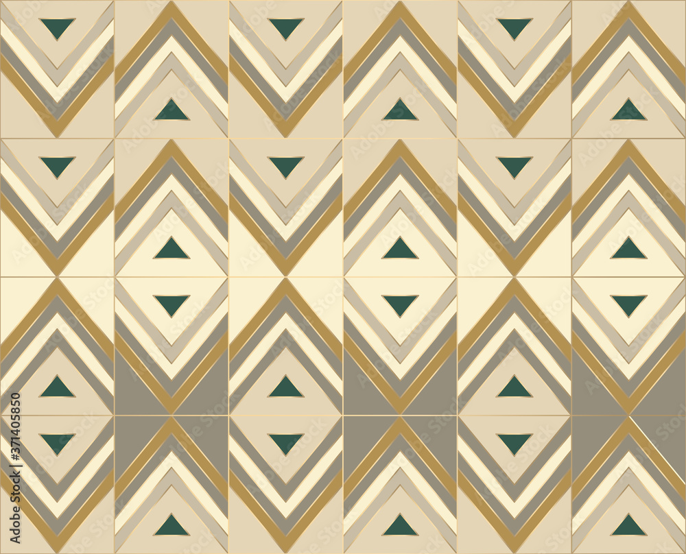 Poster seamless geometric pattern with repeating elements for surface design
