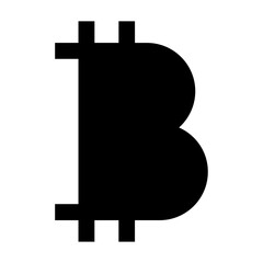 Obraz premium Bitcoin symbol icon