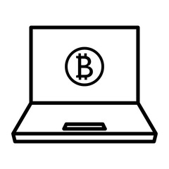 Internet bitcoin icon