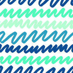 Seamless pattern with waves. Design for backdrops with sea, rivers or water texture. Background for poster or cover. Figure for textiles. 