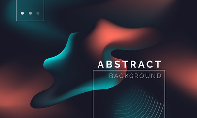 Naklejka premium abstract fluid 3d shape background banner flyer design