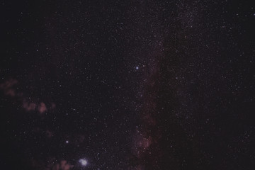 Star on night sky background