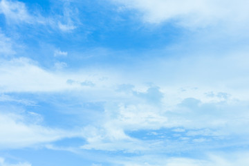 Fototapeta premium Blue sky background with white clouds