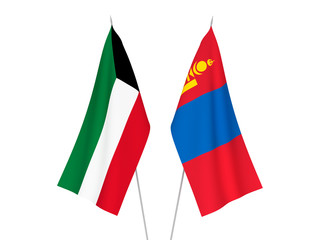 Kuwait and Mongolia flags