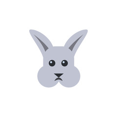 Fototapeta na wymiar flat rabbit icon, simple element from Pet-vet set, for web and mobile