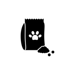.pet food icon, simple infographic element, in filled style from Pet-vet set, for web and UI design