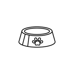 line pet bowl icon, simple element from Pet-vet set, for web and mobile