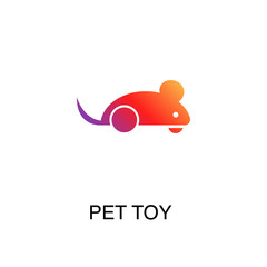 gradient pet toy icon, simple element from Pet-vet set, for web and mobile