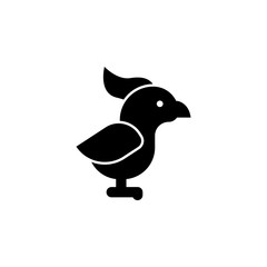 .parrot icon, simple infographic element, in filled style from Pet-vet set, for web and UI design