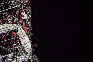 Fototapeta na wymiar Metal frame of a large tower