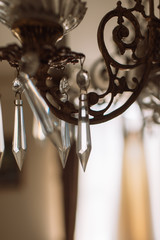 antique metal chandelier