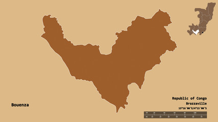 Bouenza, region of Republic of Congo, zoomed. Pattern