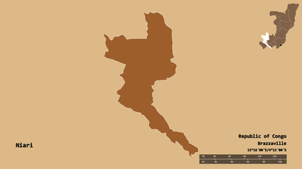 Niari, region of Republic of Congo, zoomed. Pattern