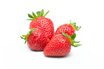 Red berry strawberry isolated on white background- Image