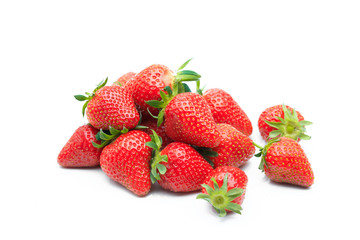 Red berry strawberry isolated on white background- Image