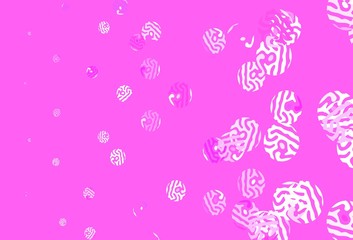 Light Purple, Pink vector texture with disks.