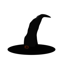Halloween Witch hat with spiderwebbed