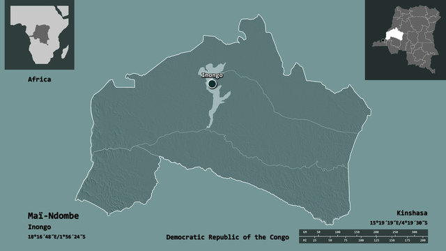 Ma&iuml;-Ndombe, province of Democratic Republic of the Congo,. Previews. Administrative