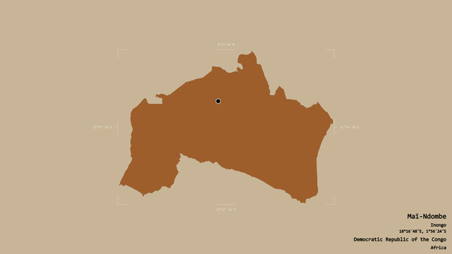 Ma&iuml;-Ndombe - Democratic Republic of the Congo. Bounding box. Pattern