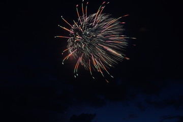 Fireworks in the Summer Festival, Yamanashi prefecture, Japan