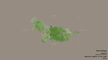Nord-Ubangi - Democratic Republic of the Congo. Bounding box. Satellite