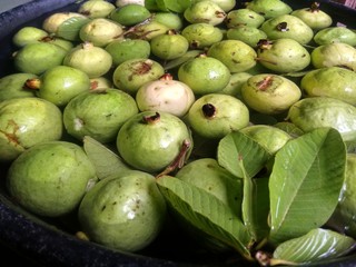 green guava on the market