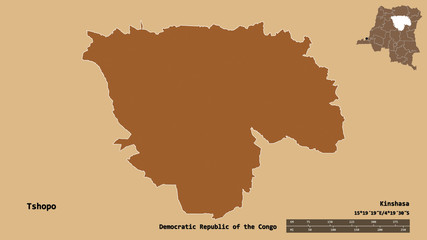 Tshopo, province of Democratic Republic of the Congo, zoomed. Pattern